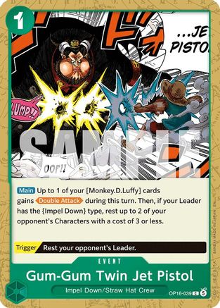 Gum-Gum Twin Jet Pistol - OP16-039 - Common (Pre-Order)