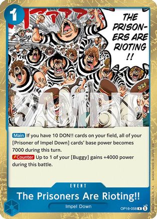 The Prisoners Are Rioting!! - OP16-058 - Rare (Pre-Order)