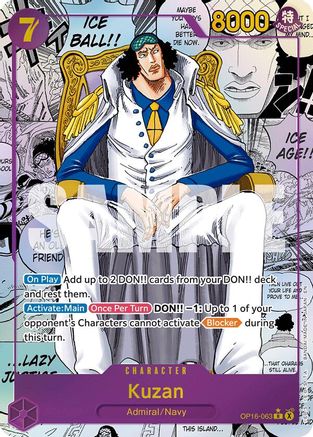 Kuzan (Manga) - OP16-063 - Rare (Pre-Order)