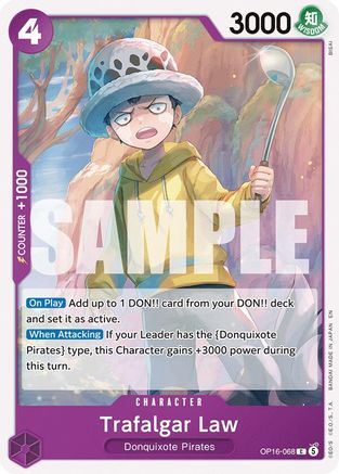 Trafalgar Law (068) - OP16-068 - Common (Pre-Order)