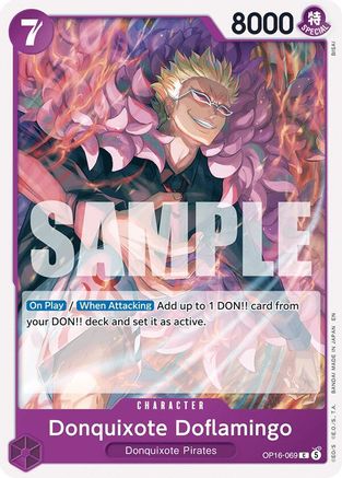 Donquixote Doflamingo (069) - OP16-069 - Common (Pre-Order)