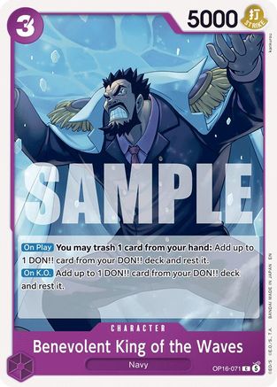 Benevolent King of the Waves - OP16-071 - Common (Pre-Order)