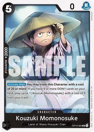 Kouzuki Momonosuke (084) - OP16-084 - Uncommon (Pre-Order)