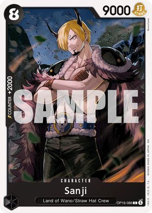 Sanji - OP16-086 - Common (Pre-Order)