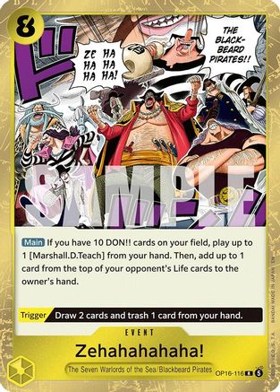 Zehahahahaha! - OP16-116 - Rare (Pre-Order)