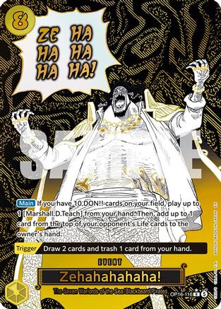 Zehahahahaha! (Alternate Art) - OP16-116 - Rare (Pre-Order)