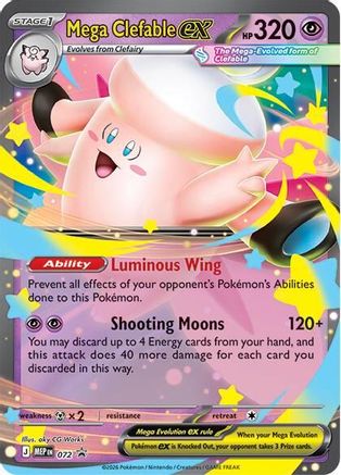 Mega Clefable ex - 072 - Promo - Holofoil