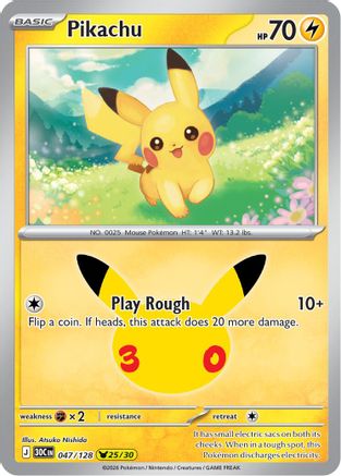 Pikachu - 047/128 - None - Holofoil