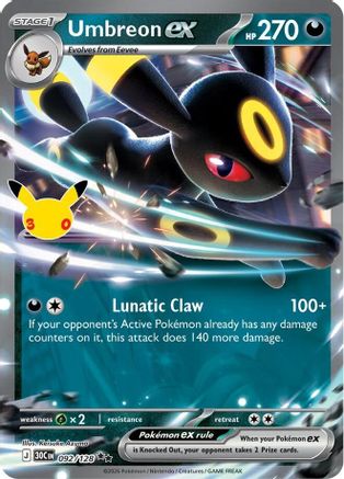 Umbreon ex - 092/128 - Double Rare - Holofoil