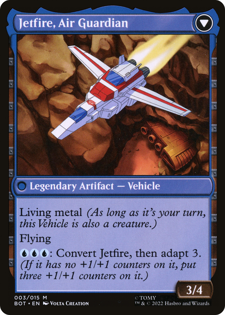 Jetfire, Ingenious Scientist (BOT-003) - Transformers Foil