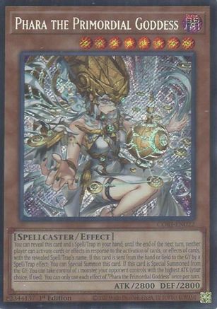 Phara the Primordial Goddess (Secret Rare) - CORI-EN022 -  Chaos Origins 1st Edition