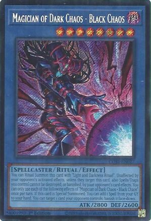 Magician of Dark Chaos - Black Chaos (Secret Rare) - CORI-EN027 -  Chaos Origins 1st Edition