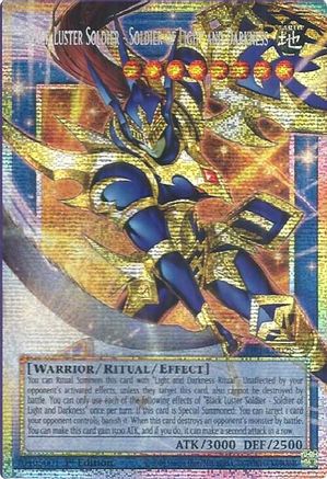 Black Luster Soldier - Soldier of Light and Darkness (Starlight Rare) (Extended Art) - CORI-EN028 -  Chaos Origins 1st Edition