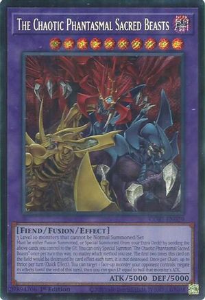 The Chaotic Phantasmal Sacred Beasts (Secret Rare) - CORI-EN029 -  Chaos Origins 1st Edition