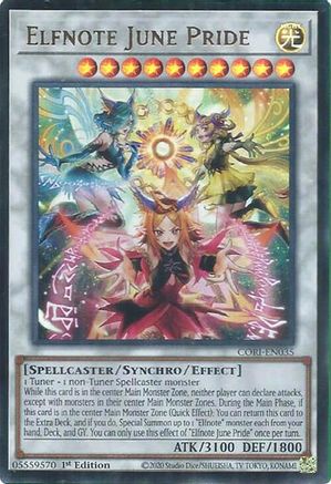 Elfnote June Pride - CORI-EN035 -  Chaos Origins 1st Edition