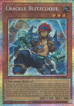 Crackle Blitzclique (Starlight Rare) - CORI-EN012 -  Chaos Origins 1st Edition