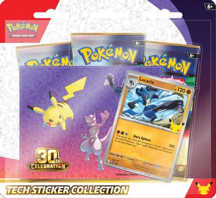 Pokemon - 30th Celebration Tech Sticker Collection - Lucario (Pre-Order)