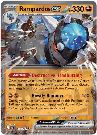 Rampardos ex - 045/084 - Double Rare - Holofoil