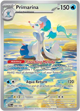 Primarina - 088/084 - Illustration Rare - Holofoil
