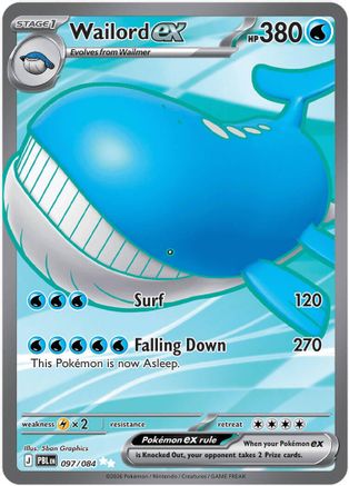 Wailord ex - 097/084 - Ultra Rare - Holofoil