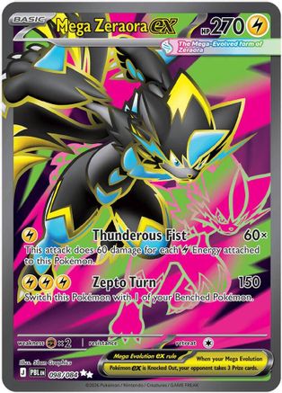 Mega Zeraora ex - 098/084 - Ultra Rare - Holofoil