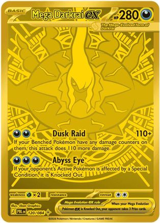 Mega Darkrai ex - 120/084 - Mega Hyper Rare - Holofoil