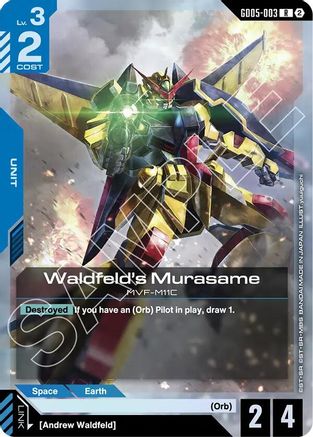 Waldfeld's Murasame - GD05-003 - R