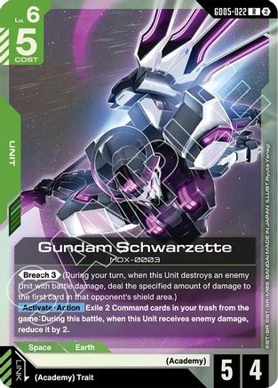 Gundam Schwarzette - GD05-022 - R