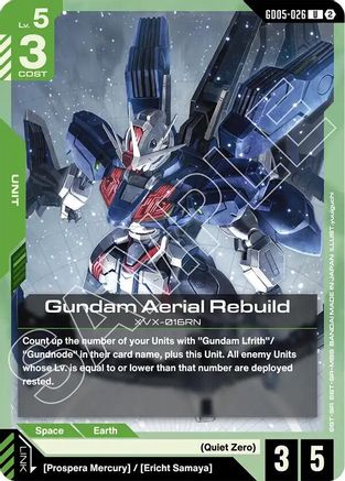 Gundam Aerial Rebuild - GD05-026 - UC