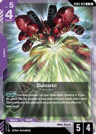 Sazabi (GD05-052) - GD05-052 - R
