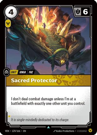Sacred Protector (129/166) - Vendetta Foil