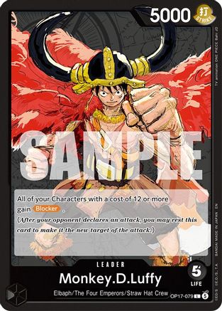 Monkey.D.Luffy - OP17-079 - Leader (Pre-Order)