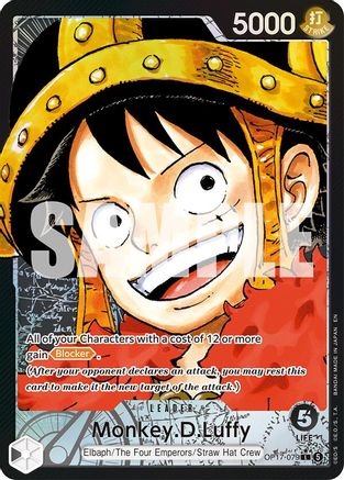 Monkey.D.Luffy (Alternate Art) - OP17-079 - Leader (Pre-Order)