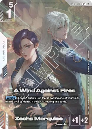 A Wind Against Fires (R+) - GD05-119 - R+