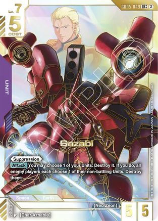 Sazabi (LR++) - GD05-049 - LR++