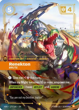 Renekton - Brute (Overnumbered) (177/166) - Vendetta Foil