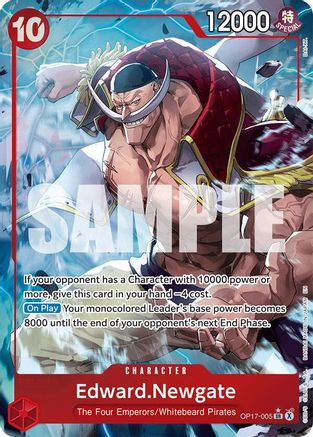 Edward.Newgate (005) (Alternate Art) - OP17-005 - Super Rare (Pre-Order)
