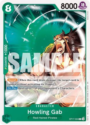 Howling Grab - OP17-024 - Common (Pre-Order)