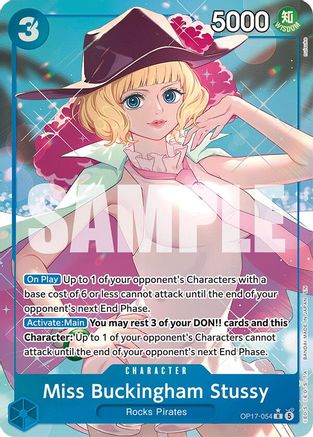 Miss Buckingham Stussy (Alternate Art) - OP17-054 - Rare (Pre-Order)