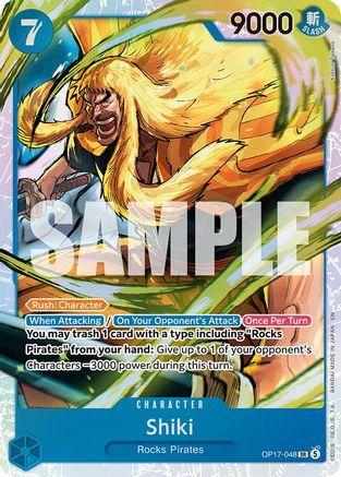 Shiki - OP17-048 - Super Rare (Pre-Order)