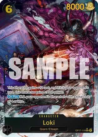 Loki (Alternate Art) - OP17-119 - Secret Rare (Pre-Order)