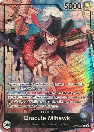 Dracule Mihawk (2026 PSA Magazine Promo) - OP14-020 - Leader