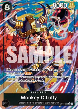 Monkey.D.Luffy (093) (Alternate Art) - OP17-093 - Super Rare (Pre-Order)