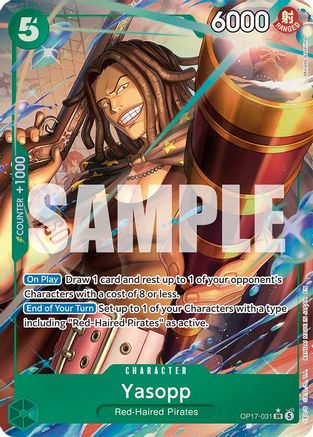 Yasopp (Alternate Art) - OP17-031 - Super Rare (Pre-Order)