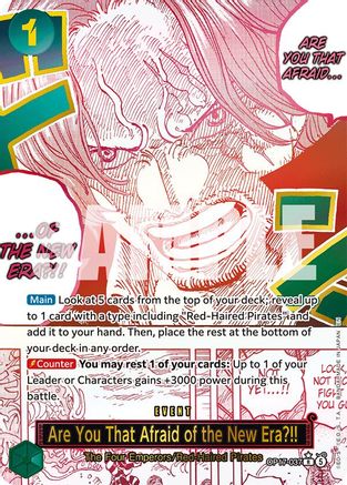 Are You That Afraid of the New Era?! (Alternate Art) - OP17-037 - Rare (Pre-Order)