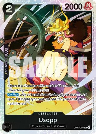 Usopp - OP17-080 - Super Rare (Pre-Order)