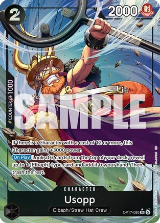 Usopp (Alternate Art) - OP17-080 - Super Rare (Pre-Order)