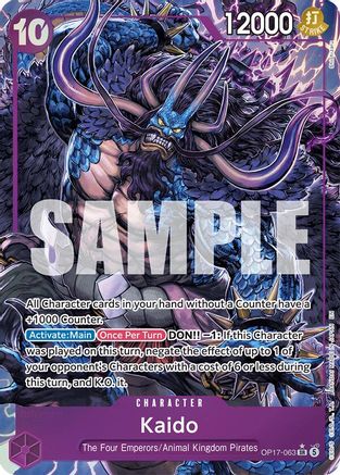 Kaido (063) (Alternate Art) - OP17-063 - Super Rare
