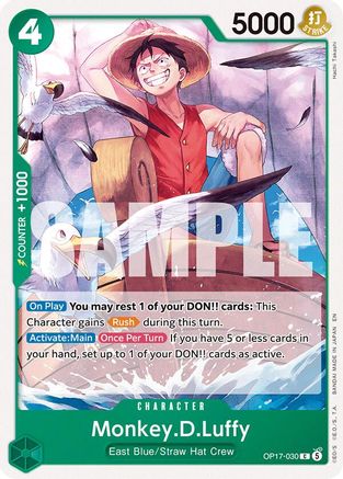 Monkey.D.Luffy (030) - OP17-030 - Common (Pre-Order)
