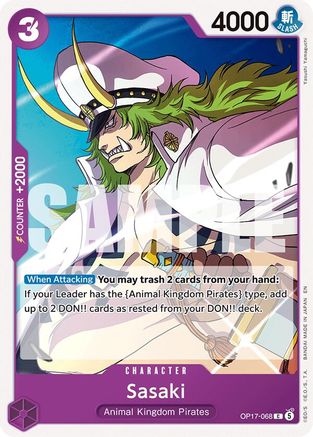 Sasaki - OP17-068 - Common (Pre-Order)